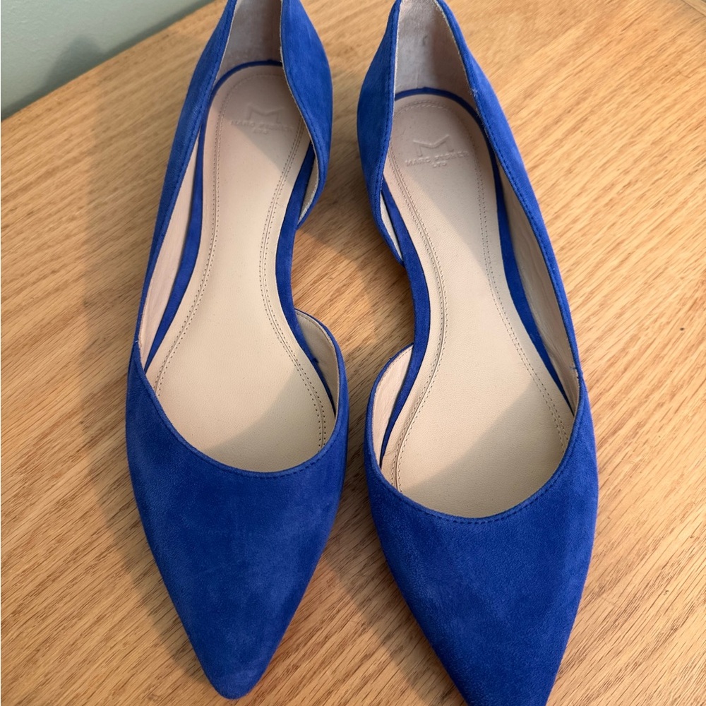 Blue Suede Women's Flats
